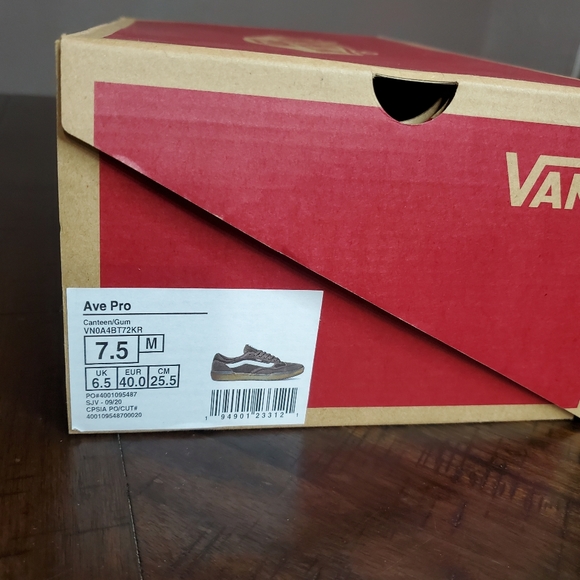 Vans Ave Pro Canteen/Gum Men Size 7.5, Equivalent to Women Size 9 - Picture 10 of 10
